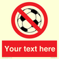 PV5198: Custom No Ball Games Sign
