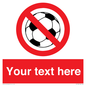 PV5198: Custom No Ball Games Sign