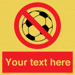 PV5198: Custom No Ball Games Sign