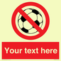 PV5198: Custom No Ball Games Sign