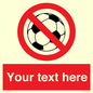 PV5198: Custom No Ball Games Sign
