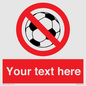 PV5198: Custom No Ball Games Sign