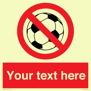 PV5198: Custom No Ball Games Sign