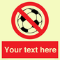PV5198: Custom No Ball Games Sign