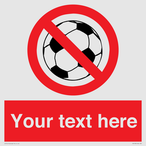 PV5198: Custom No Ball Games Sign
