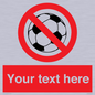 PV5198: Custom No Ball Games Sign