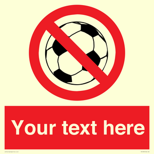 PV5198: Custom No Ball Games Sign