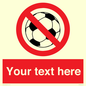 PV5198: Custom No Ball Games Sign