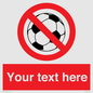 PV5198: Custom No Ball Games Sign