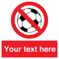PV5198: Custom No Ball Games Sign
