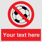 PV5198: Custom No Ball Games Sign