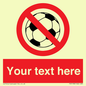 PV5198: Custom No Ball Games Sign