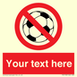 PV5198: Custom No Ball Games Sign