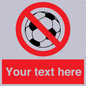PV5198: Custom No Ball Games Sign