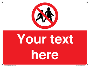 PV5199: Custom No Children Sign