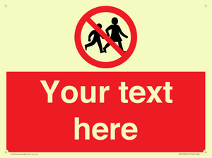 PV5199: Custom No Children Sign