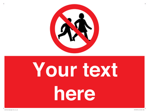 PV5199: Custom No Children Sign