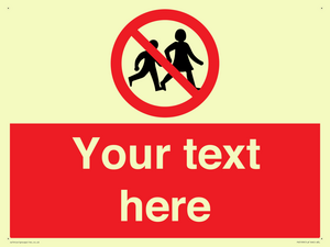 PV5199: Custom No Children Sign