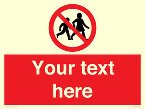 PV5199: Custom No Children Sign