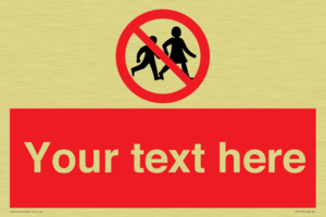 PV5199: Custom No Children Sign