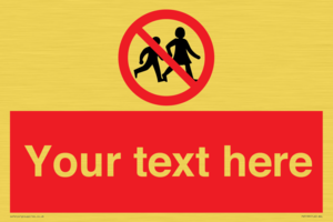 PV5199: Custom No Children Sign