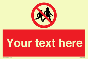 PV5199: Custom No Children Sign