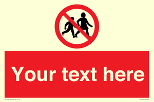 PV5199: Custom No Children Sign