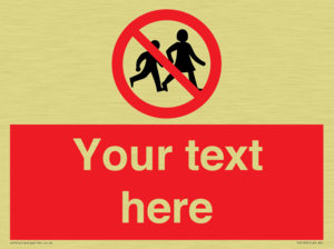 PV5199: Custom No Children Sign