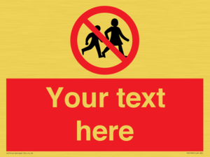 PV5199: Custom No Children Sign