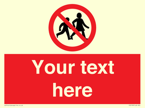 PV5199: Custom No Children Sign