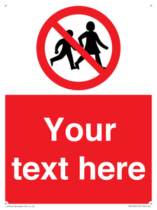 PV5199: Custom No Children Sign