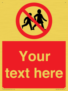 PV5199: Custom No Children Sign