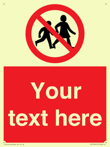 PV5199: Custom No Children Sign