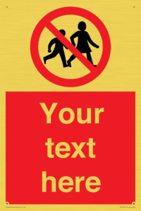 PV5199: Custom No Children Sign