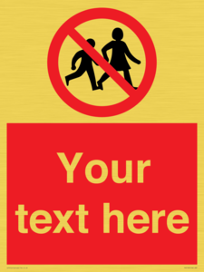 PV5199: Custom No Children Sign
