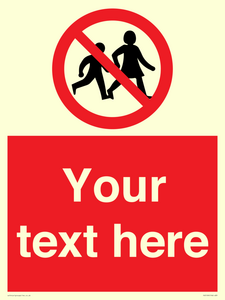 PV5199: Custom No Children Sign