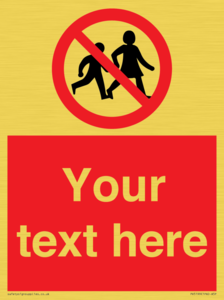 PV5199: Custom No Children Sign