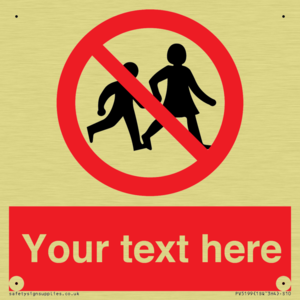 PV5199: Custom No Children Sign