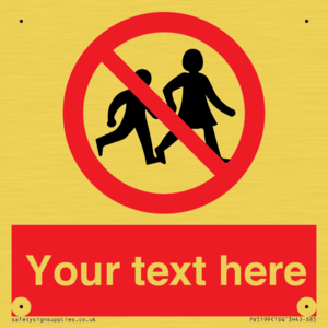 PV5199: Custom No Children Sign