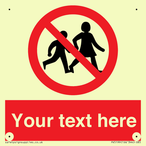 PV5199: Custom No Children Sign