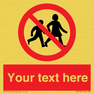 PV5199: Custom No Children Sign