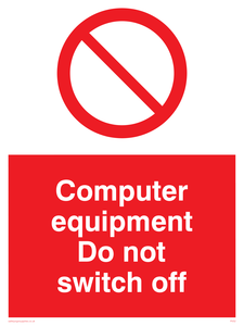 PV52: computer equipment do not switch off
