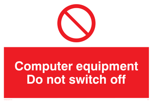 PV52: computer equipment do not switch off