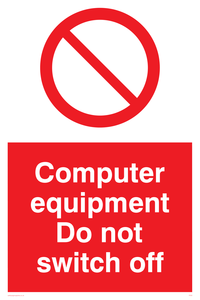 PV52: computer equipment do not switch off