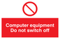 PV52: computer equipment do not switch off