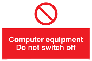 PV52: computer equipment do not switch off