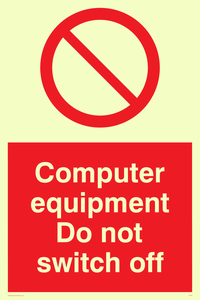 PV52: computer equipment do not switch off