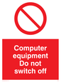 PV52: computer equipment do not switch off