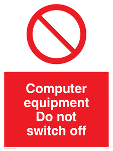 PV52: computer equipment do not switch off