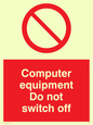 PV52: computer equipment do not switch off